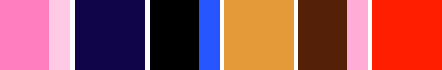 フラットキューブ縦型 クラリーノランドセルのカラーバリエーション一覧(ピーチブロッサム×ベビーピンク、ネイビー、クロ×ブルーステッチ、キャメル、チョコ×ピンクステッチ、ミラノレッド)